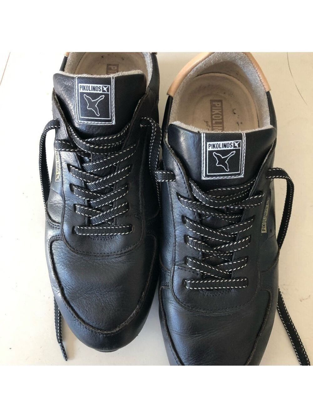 Womens Size 39 Pikolinos Barcelona Leather Sneakers W4P-6961 Bird Emblem US 8.5
